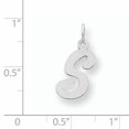 thumbnail image 2 of 925 Argent Délicate Lettre Initiale Nom Monogramme Collier Pendentif Pendentif, 2 of 6