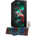 thumbnail image 1 of AXOII Tour PC de Bureau RVB Personnalisée, Processeur Intel Core i5 16 Go RAM 256 Go SSD Wi‐Fi Bluetooth, 4K Prend en Charge HDMI DisplayPort, Windows 11 Pro Remis à Neuf, 1 of 4