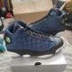 thumbnail image 3 of Ni - ke Air Jordan 13 Retro Brave Blue Black White DJ5982-400 New - Size 9.5, 3 of 5