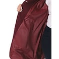 thumbnail image 5 of Agnes Orinda Women's Plus Size Notched Lapel Elegant Fall Winter Overcoat 3X Burgundy, 5 of 6