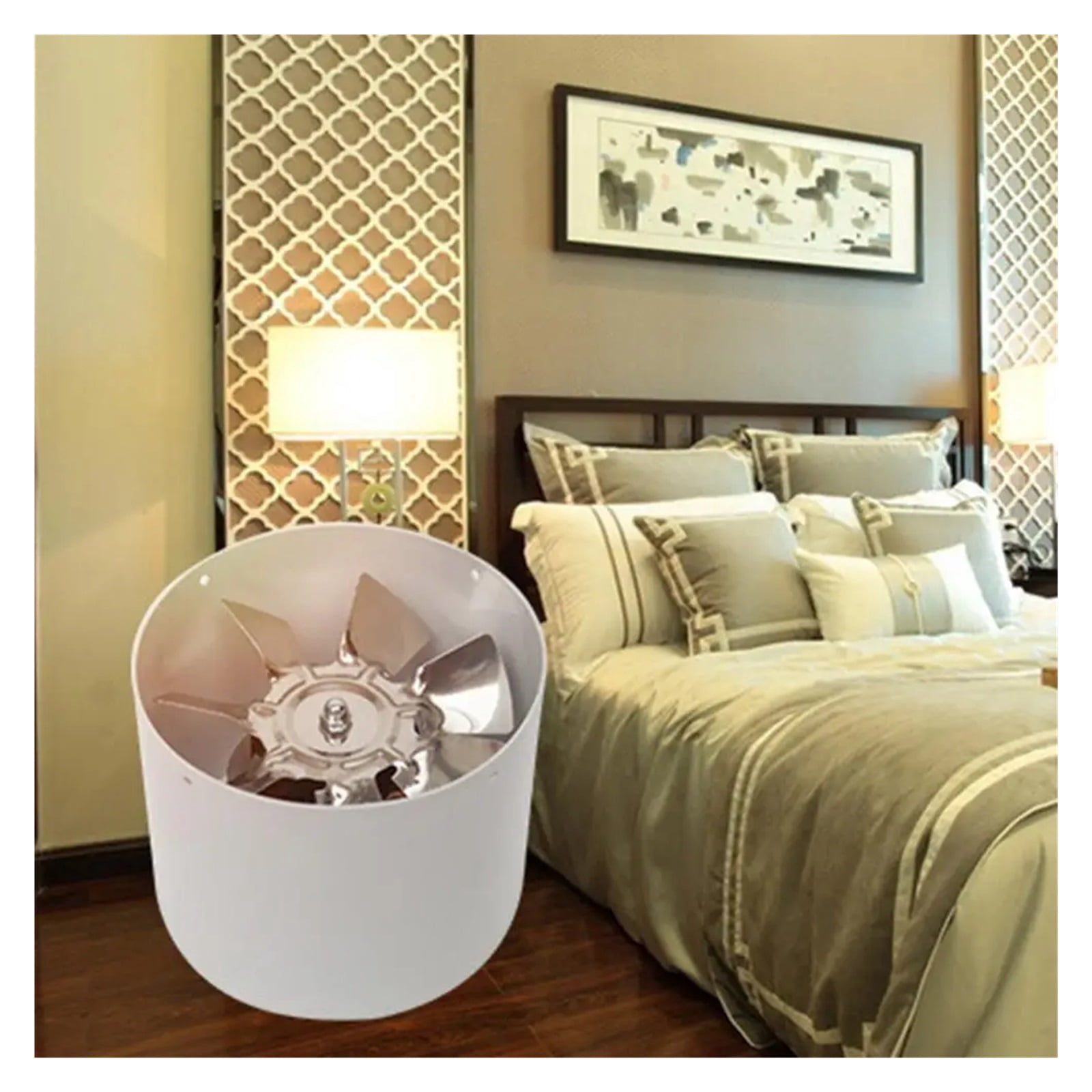 4inch Silent Inline Duct Fan Air Ventilator Metal Pipe Ventilation Exhaust Fan Mini Kitchen Bathroom Toilet Wall Extractor Fan ,Energy-Efficient