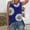 Dark Blue, variant on Daqian Plus Size Sleeveless Tops Women Summer Tops O-neck Daisy Print Sleeveless Tank T-Shirts Graphic Blouse Sleeveless Tops for Women Plus Size Yellow 10(XL)