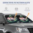 thumbnail image 4 of Balery Snake Holding A Lotus Parasol para parabrisas de coche de 2 piezas | Parasol plegable para parabrisas delantero de coche para la mayoría de sedanes-Small, 4 of 6