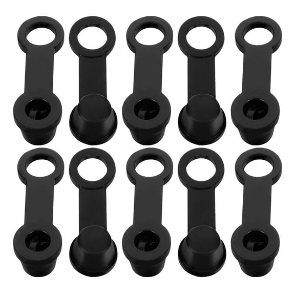 TAILTOSS 10Pcs Brake Bleeder Caps Black Rubber for Motorcycle Brake Caliper Maintenance