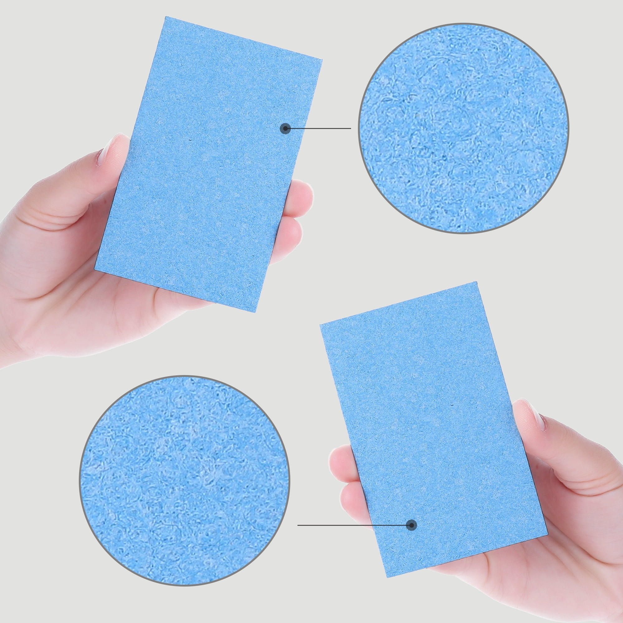 Unique Bargains 6 Pack Scrub Sponge Bulk Sponges Sponges Blue