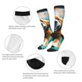 thumbnail image 6 of Lsque Dog Underwater Adventure Printed Crew Socks Men's Women's LightWeight Thin Casual Calf Socks ,Knee High Socks,Cotton Socks, 6 of 9