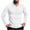 White Knitted Pullover Undershirts for Men, variant on HOOMEUMY Mens Knitted Pullover Undershirts Long Sleeve Shirts Fashion 2025 Trendy Classic Solid Design Turndown Collar Tops Stretch Blouse Casual Basic White M