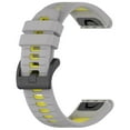 thumbnail image 3 of 22mm Two-Tone Silicone Watch Strap Quick Release High Quality Universal Durable, 3 of 3