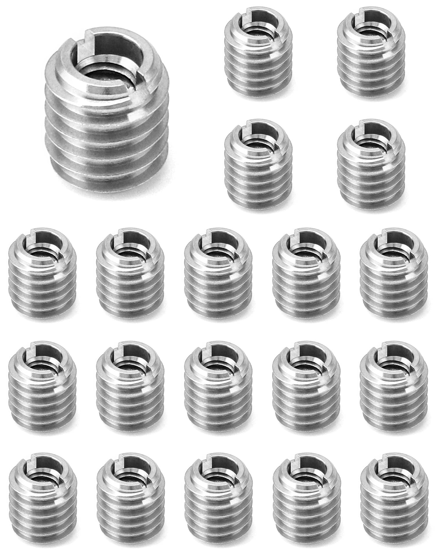 Inserto roscado QWORK de acero inoxidable 1/4-20, paquete de 20 ...