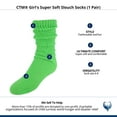 thumbnail image 4 of CTM Girl's Super Soft Slouch Socks (1 Pair), 4 of 4