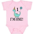 thumbnail image 3 of Inktastic First Birthday Dinosaur Party 1 Year Old Boys or Girls Baby Bodysuit, 3 of 5