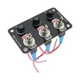 thumbnail image 3 of jiaping 3 Gang 12V 24V on Off Rocker Switch Panel Toggle Switch Panel Stable Performance, 3 of 9