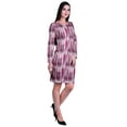 thumbnail image 5 of Moomaya Womens Full Sleeve Printed Midi Length Printed Bodycon Dress, 5 of 7