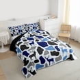 thumbnail image 3 of Feelyou Blue Camouflage Teens Full Size Comforter Sets, Wildlife Moose Bedding Sets, 3pcs, 3 of 8