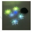 thumbnail image 5 of Colorful LED Snowflake Wind Chimes Garden Light Decoration Bathroom Window Decoration Solar Power Light Christmas Lights with Cord, 5 of 5