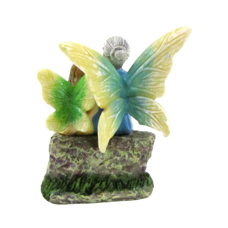 Mini Fairy Girl Grandma Reading Figurine Garden Accessory Outdoor Decor Ornament Mini Fairy Girl Grandma Reading Figurine Garden Accessory Outdoor Decor Ornament