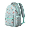 thumbnail image 2 of Holographic Flamingo Backpack - Iridescent School Bag That Changes Colors, Scratch-Resistant Surface with Surprise Glow-in-Dark Details, 2 of 6