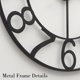 thumbnail image 4 of Reloj de pared industrial moderno con números de metal recortados, diseño clásico de lujo gris y dorado, para sala de estar y decoración de oficina, 30 pulgadas, 4 of 7