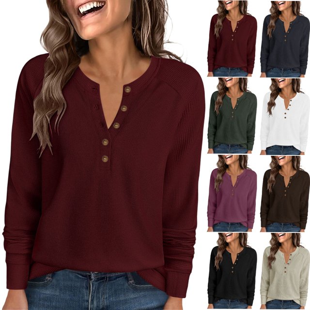 Top boho,Camisa informal de manga larga para mujer, sudadera con cuello redondo, túnica holgada, poliéster, estilo urbano, sopatenor