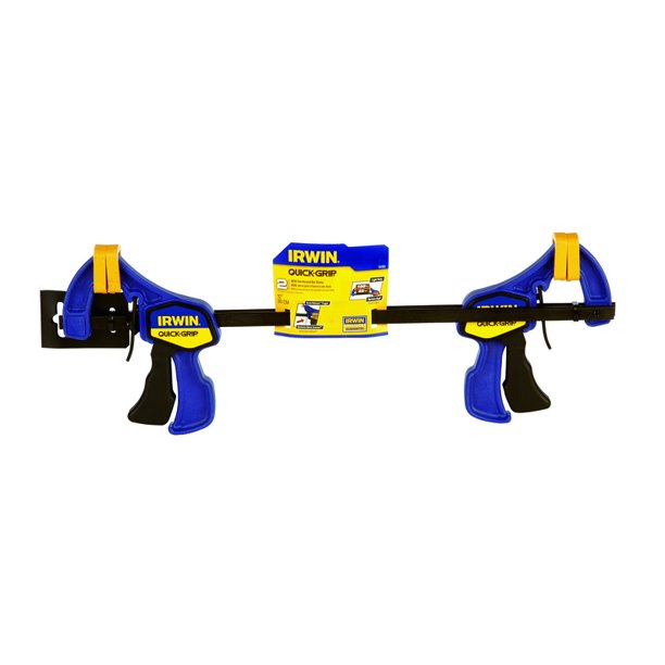 Irwin QuickGrip 12" OneHanded Mini Bar Clamps, 2pk