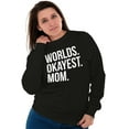 thumbnail image 3 of Worlds Okayest Mom Mothers Day Mama Women Crewneck Sweatshirt Brisco Brands S, 3 of 5