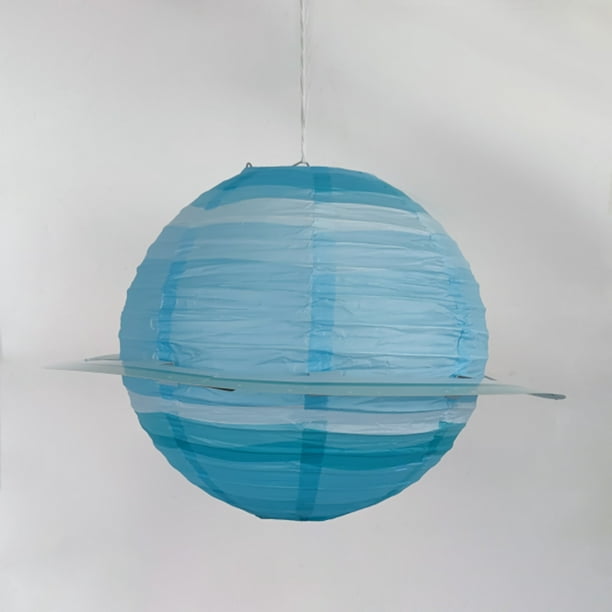 LIHAO Lot de 8 lanternes en papier pour planètes - Système solaire - Décoration pour enfants - Thème fête, baptême, anniversaire, décoration de chambre