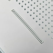 Ceiling Mounted Rainfall Waterfall Shower Head color changing led Brushed Nickel