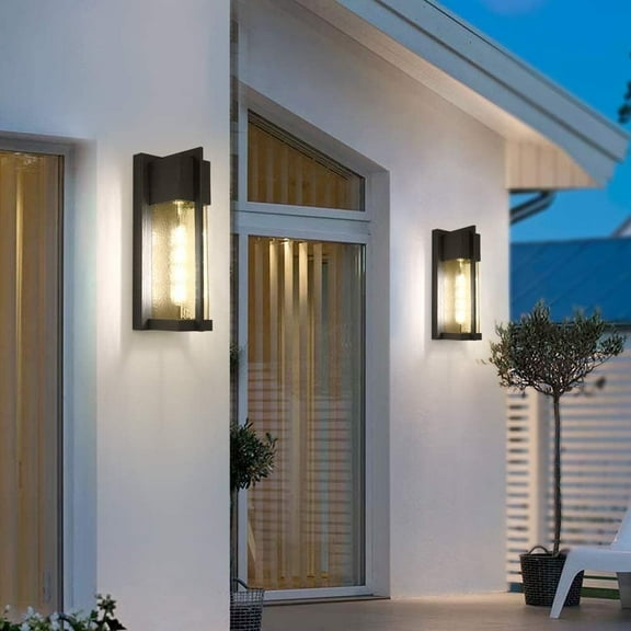 Maxax Outdoor Indoor Wall Sconce 2-Pack Wall Lantern Fixture with E26 Base Socket