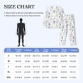 thumbnail image 4 of Sikiie Lavender Flowers Mens Pajama Set, Soft Warm Long Sleeve Sleepwear, Cozy Button-Down Pjs for Men-Small, 4 of 7