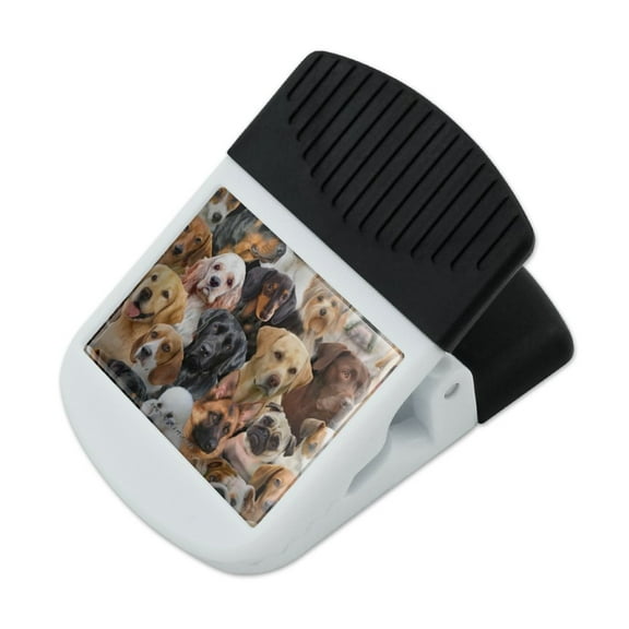 Dogs Lab Retriever Dachshund Poodle Pattern Refrigerator Fridge Magnet Magnetic Hanging Hook Note Snack Clip