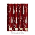 thumbnail image 2 of Eoozwa Christmas Shower Curtain Winter Forest with Elk and Christmas Tree Shower Curtain Polyester Fabric Bathroom Bath Home Decor Waterproof 59x71in, 2 of 6
