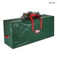 thumbnail image 4 of Yuarrent Bolsa de árbol de Navidad Artificial, contenedor de almacenamiento de , organizador de decoración, impermeable, a prueba de polvo, Almacenamiento y organización del hogar Verde 135x34x68cm, 4 of 6