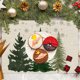 thumbnail image 5 of Herunwer Winter Table Runner, Pine Branch Plaid Check Farmhouse Kitchen Dining Table Decor, Christmas Holiday Home Decoration Party Supply, 5 of 6
