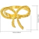 thumbnail image 3 of Paquete de 12 servilleteros de aleación con forma de flor hueca para mesa de comedor, para cenas, banquetes de boda, decoración de mesa para reuniones familiares (lazo dorado), 3 of 4