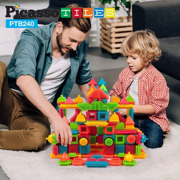 Bloques de construcción PicassoTiles Hedgehog 240 piezas para niños a partir de 3 años