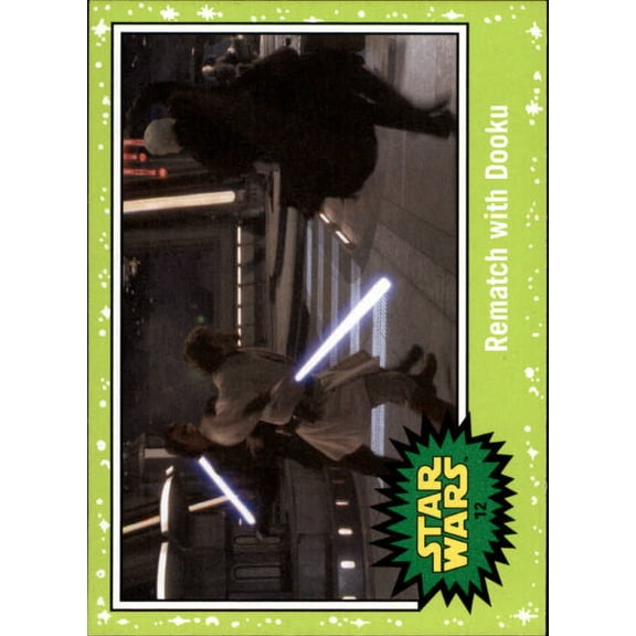 Collectible 2015 Star Wars Journey to The Force Awakens Jabba Slime Green #12 Rematch with Dooku Official Trading Card