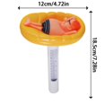 thumbnail image 2 of Large Floating Water Temperature Pool Aquarium Water Temperature Meter Used In Outdoor And Indoor Swimming Pools Spas Aquariums Aquariums And Fish, 2 of 7
