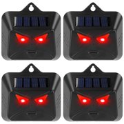 4Pcs Solar Predator Control Light Coyote Deterrent Deer Bird Repeller Lamp Animal Repellent for Garden Farm