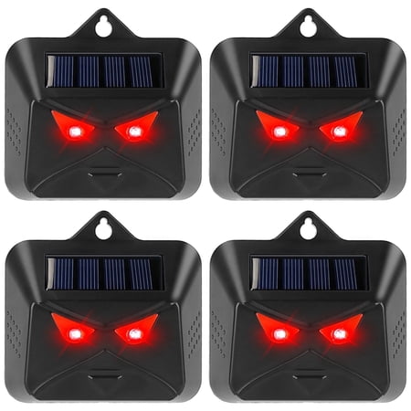 4Pcs Solar Predator Control Light Coyote Deterrent Deer Bird Repeller Lamp Animal Repellent for Garden Farm