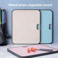 thumbnail image 5 of Multi-function Cutting Board, Wheat Straw Plastic Cutting Board for Kitchen Dishwasher Safe Chopping Board with Juice Grooves, Non-slip Chopping Block for Home,Blue,F111569, 5 of 7