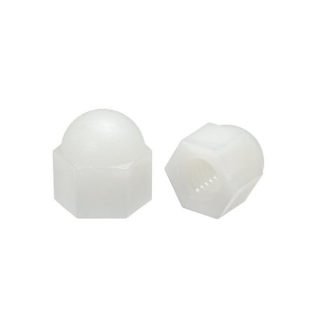 

M6 Cap Nut Hex Acorn Dome Head Nuts for Screws Bolts Nylon White 30 Pcs