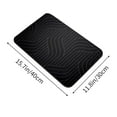thumbnail image 3 of Honeeladyy Non Slip Bathroom Rugs, Soft Absorbent Memory Foam Bath Mats , Quick Dry Bath Mat, Machine Washable Bath Rug for Kitchen Bathroom, 12x16in, Black, 3 of 6