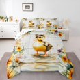 thumbnail image 2 of Erosebridal Kawaii Duck Bedding King Comforter Set, Yellow Down Comforter, Rustic Flower Decor, Reversible 3-Piece, 2 of 8
