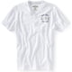 thumbnail image 1 of Aeropostale - Camiseta gráfica para hombre con cuello en V Est 1987, blanca, pequeña, 1 of 1