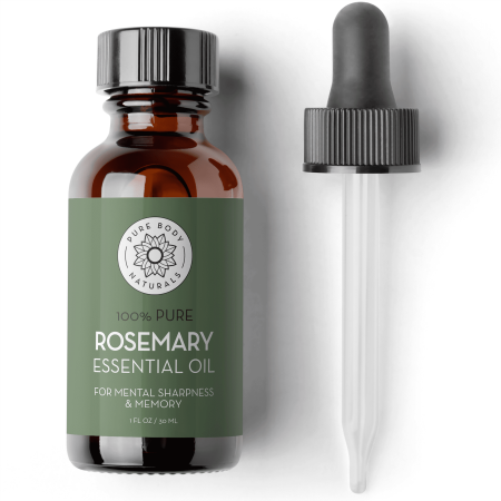 Rosemary Essential Oil for Hair Growth Skin Aromatherapy Diffuser - 1 fl oz by Pure Body Naturals