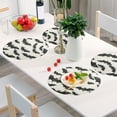 thumbnail image 6 of Ryvnso Bats Halloween Round Plate Mats Dining Table Placemat Set of 4 for Holiday Decoration, 6 of 7