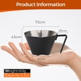 thumbnail image 6 of Double Spout Stainless Steel Espresso cup, Measuring Cup with Dual Scale, Espresso Shots cup 3.4oz/100ml (Black), 6 of 8