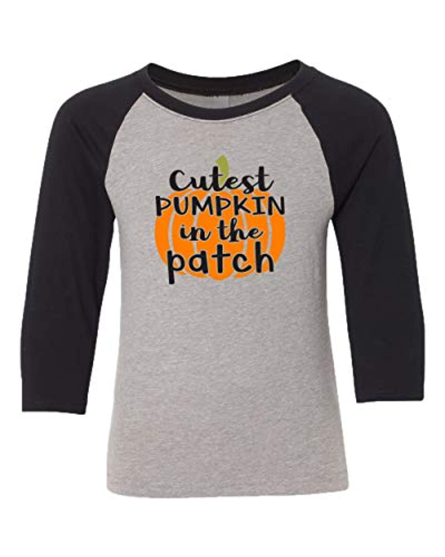 Halloween Cutest Pumpkin in The Patch Youth Baseball Tee Heather Gray - Bild 7 von 14