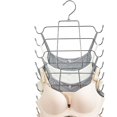 thumbnail image 1 of Foldable Space Saving Hanger, Multi-Layer Camisole Hanger, Multifunctional Metal Hangers, Ideal for Underwear, Belts, Scarves, Ties, 1 of 5
