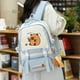 thumbnail image 1 of Mochila de la escuela mochila kawaii linda mochila de capybara regalo para niños azul, 1 of 7